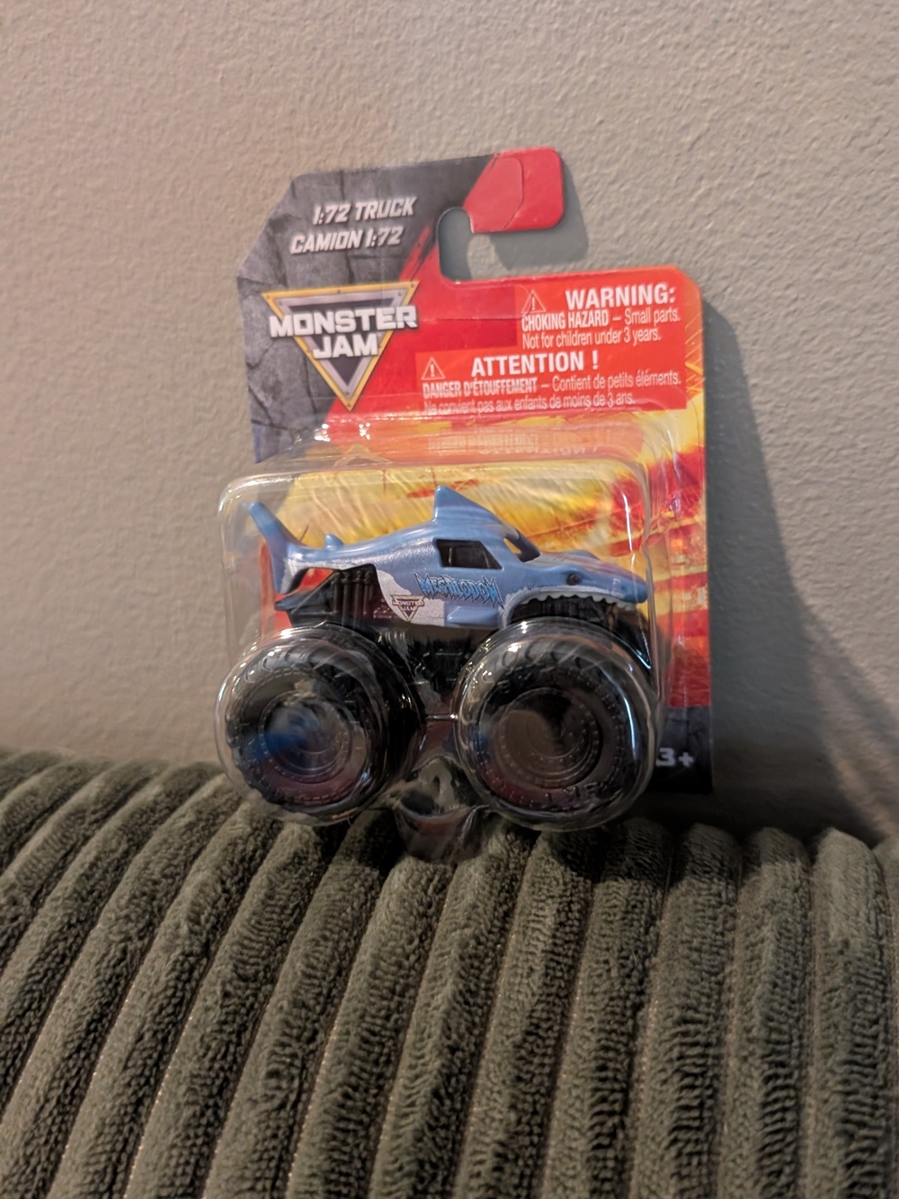 Monster Jam Shark Monster Truck Toy - Light Blue